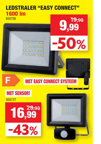 Hubo Ledstraler "Easy Connect" aanbieding