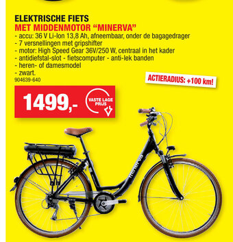 Hubo Elektrische Fiets Met Middenmotor "Minerva" aanbieding