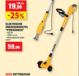 Hubo Powerplus Elektrische Onkruidborstel "POWXG6650" aanbieding