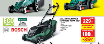 Hubo Bosch Elektrische Maaier "Advanced Rotak 690" aanbieding