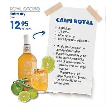 Prik en Tik Royal Oporto Extra Dry aanbieding
