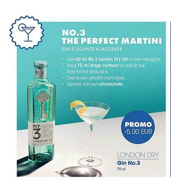 Prik en Tik London Dry Gin No.3 aanbieding
