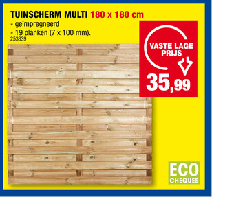 Hubo Tuinscherm Multi 180 x 180 cm aanbieding