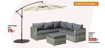 Kwantum Parasol Reggio, Loungeset Salerno aanbieding