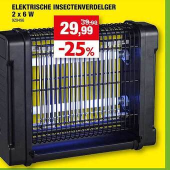 Hubo Elektrische Insectenverdelger 2 X 6 W aanbieding