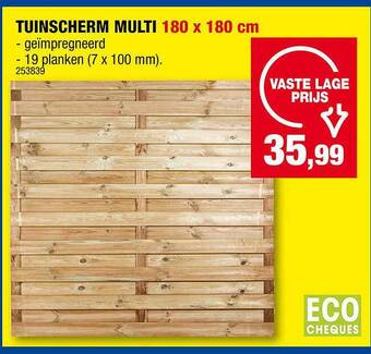 Tuinscherm Multi 180 X 180 Cm