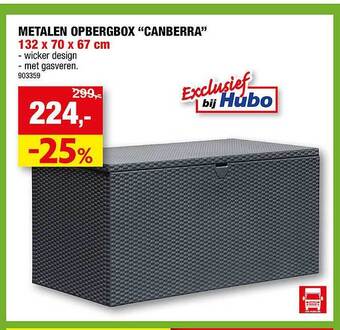 Hubo Metalen Opbergbox aanbieding