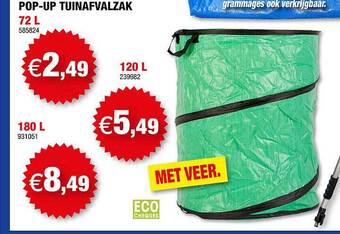Hubo Pop-up Tuinafvalzak aanbieding