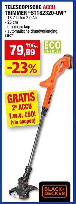 Hubo Telescopische Accu Trimmer aanbieding