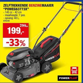 Hubo Zelftrekkende Benzine Maaier aanbieding