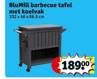 Kruidvat Blumill Barbecue Tafel Met Koelvak aanbieding