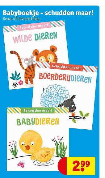 Kruidvat Babyboekje - Schudden Maar! aanbieding