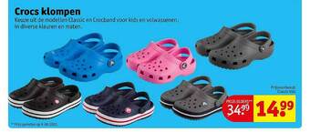 Kruidvat Crocs Klompen aanbieding