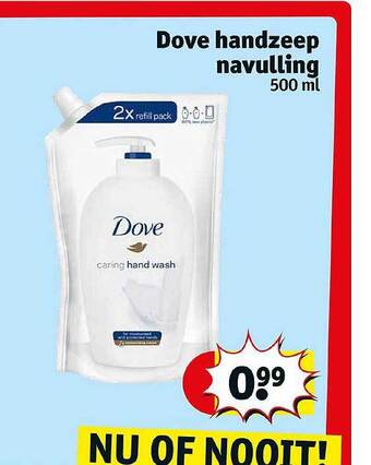 Kruidvat Dove Handzeep Navulling aanbieding