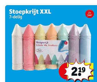 Kruidvat Stoepkrijt Xxl aanbieding