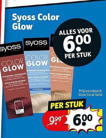 Kruidvat Syoss Color Glow aanbieding