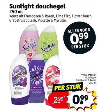 Kruidvat Sunlight Douchegel aanbieding