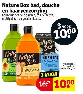 Kruidvat Nature Box Bad Douche En Haarverzorging aanbieding