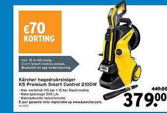GAMMA Hogedrukreiniger K5 Premium Smart Control aanbieding