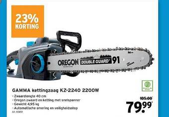GAMMA Gamma Kettingzaag aanbieding