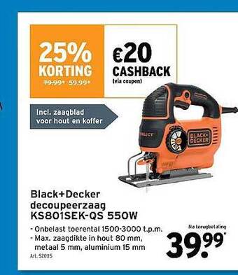 GAMMA Black Decker Decoupeerzaag aanbieding