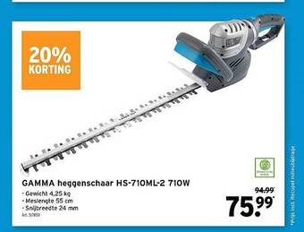 GAMMA Gamma Heggenschaar aanbieding