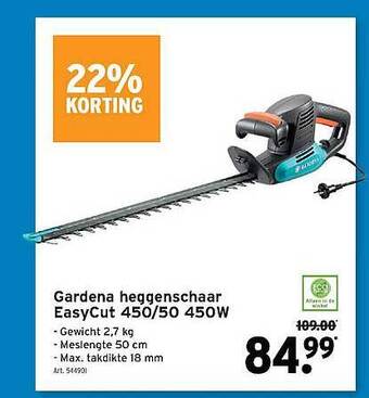 GAMMA Gardena Heggenschaar aanbieding