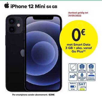 Carrefour Iphone 12 Mini 64 Gb aanbieding