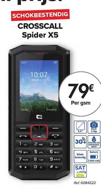 Carrefour Crosscall Spider X5 aanbieding
