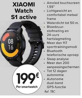 Carrefour Xiaomi Watch S1 Active aanbieding