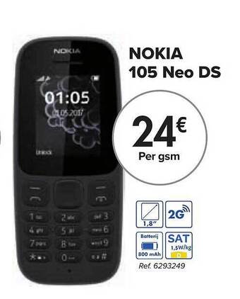 Nokia 105 Neo Ds