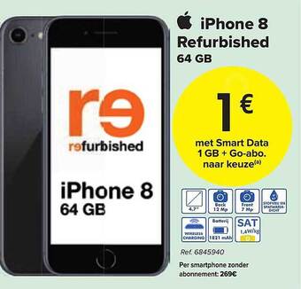 Carrefour Iphone 8 Refurbished 64 Gb aanbieding