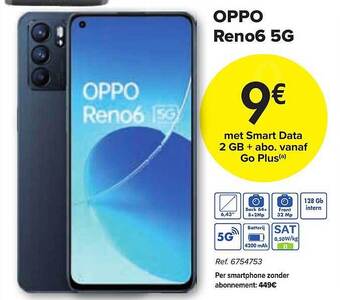 Carrefour Oppo Reno6 5g aanbieding