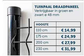 Zelfbouwmarkt Tuinpaal Draadpaneel aanbieding