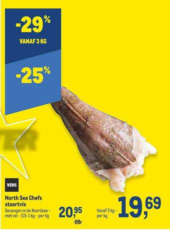 Makro North Sea Chefs Staartvis aanbieding