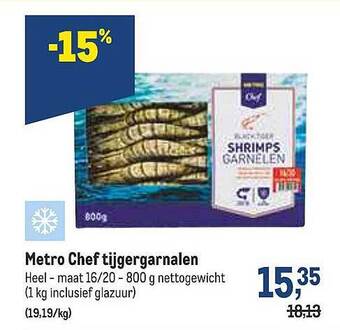 Metro Chef Tijgergarnalen