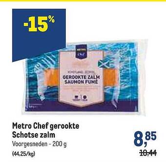 Makro Metro Chef Gerookte Schotse Zalm aanbieding