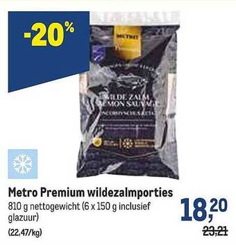 Makro Metro Premium Wildezalmporties aanbieding