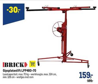 Makro Brick Gipsplatenlift Lpp480-70 aanbieding