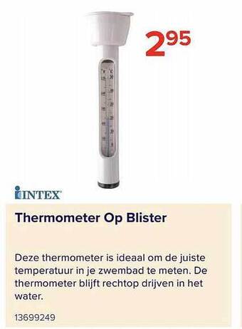 Euroshop Thermometer Op Blister aanbieding