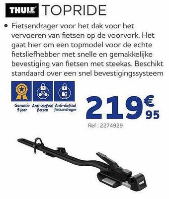 Auto5 Thule Topride aanbieding