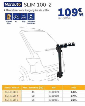 Auto5 Norauto Slim 100-2 aanbieding