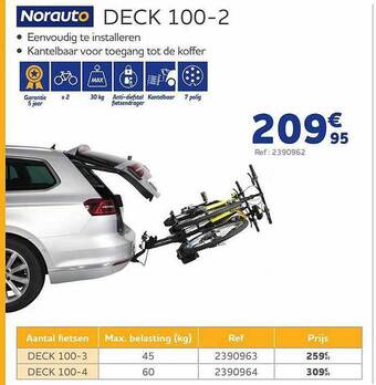 Auto5 Norauto Deck 100-2 aanbieding