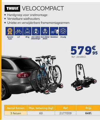 Auto5 Thule Velocompact aanbieding