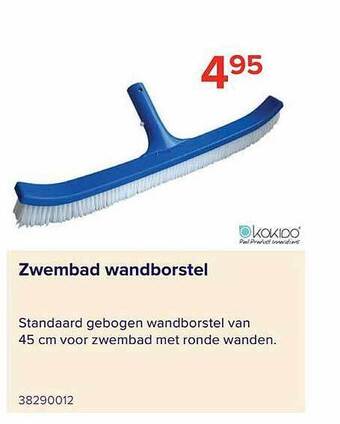 Euroshop Zwembad Wandborstel aanbieding