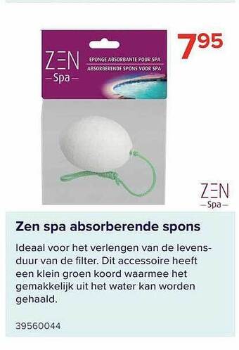 Euroshop Zen Spa Absorberende Spons aanbieding