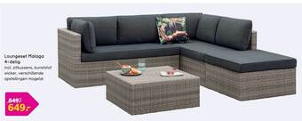 Leen Bakker Loungeset Malaga 4delig aanbieding