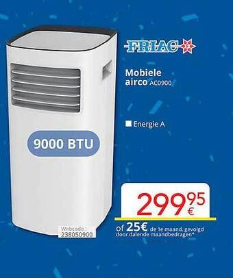 Eldi Friac Mobiele Airco aanbieding