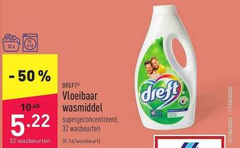 ALDI Dreft Vloeibaar Wasmiddel aanbieding