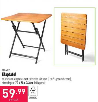 ALDI Klaptafel aanbieding